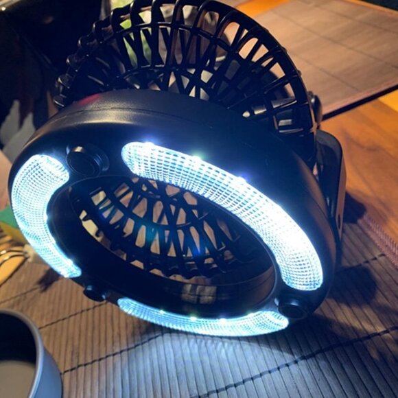 NEW  Portable LED Camping Lantern with Ceiling Fan - Hurricane Emergency - Picture 2 of 8